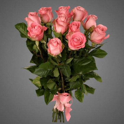 Букет из 11 розовых роз Эквадор