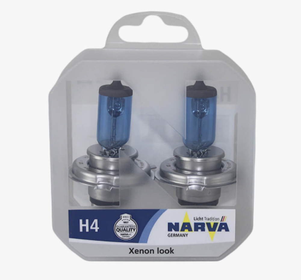 Автолампа H4 12V 60/55W P43t Narva RANGE POWER WHITE +110% (кт2шт) 48061