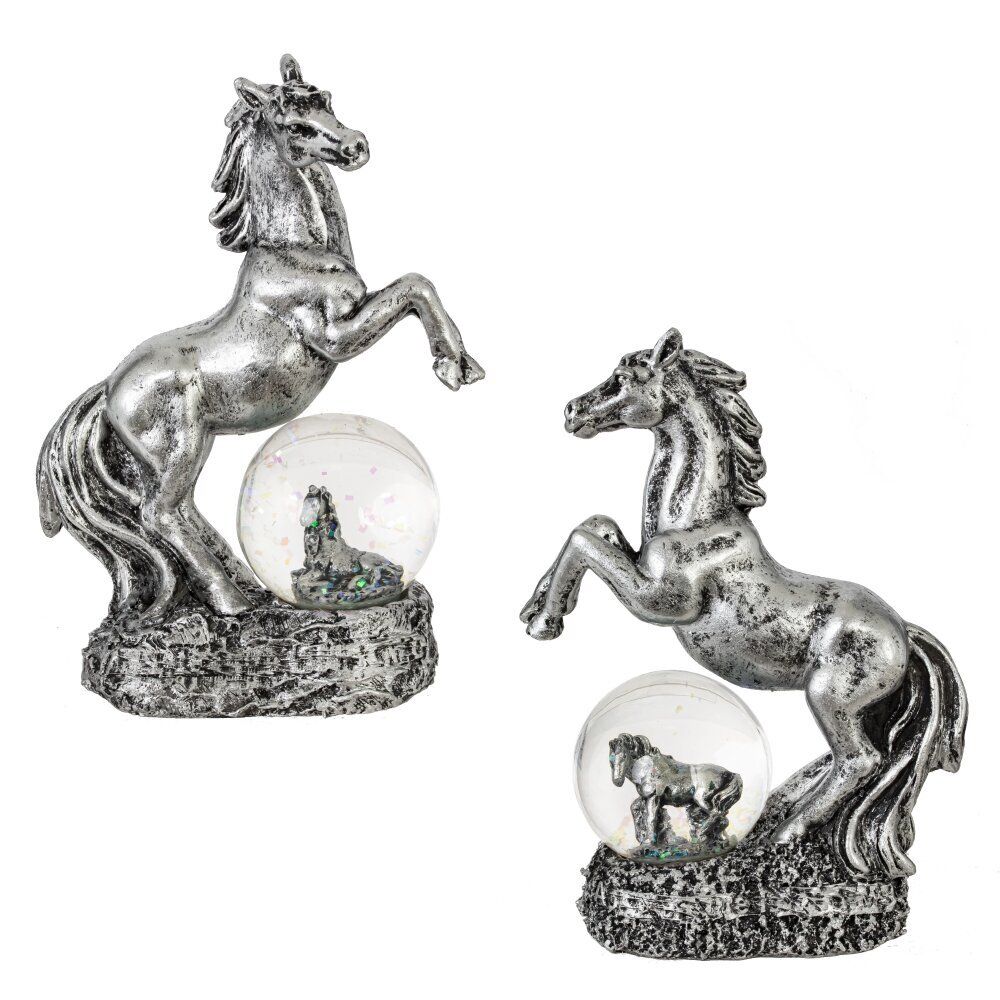 GAEM Фигурка декор в стекл шаре "Лошадь", L10 W5 H14 см, 2в.