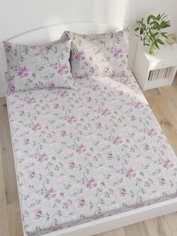 Простынь Сказка "Хризантемы" 240х215 см, перкаль