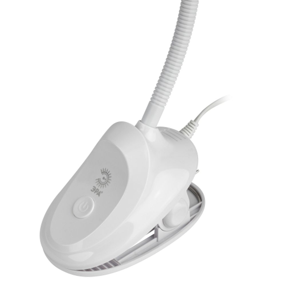 Настольный светильник ЭРА NLED-478-8W-W светодиодный на прищепке белый