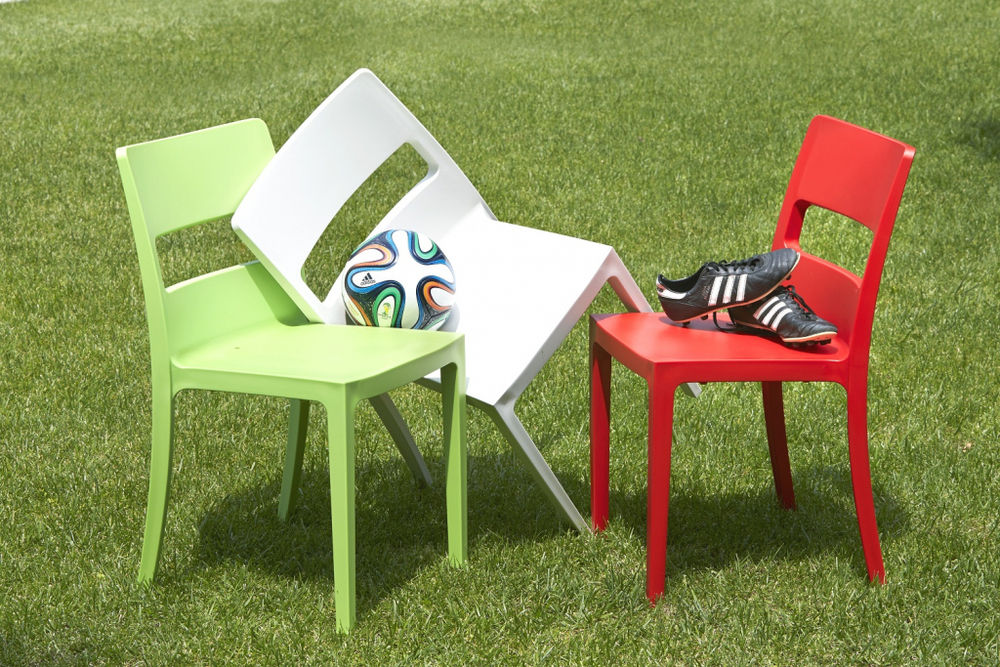 Стул пластиковый Scab Design Sai, оранжевый