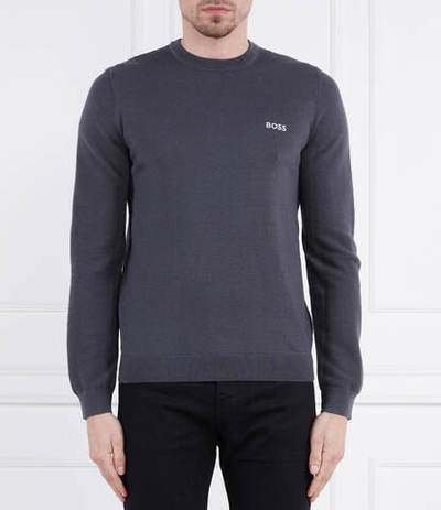 Хлопковый свитер romar BOSS GREEN - графитовый(50482643)