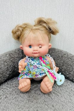 УЦЕНКА Пупс Nines 26см PEPOTE с закрывающими глазками (N804B7)