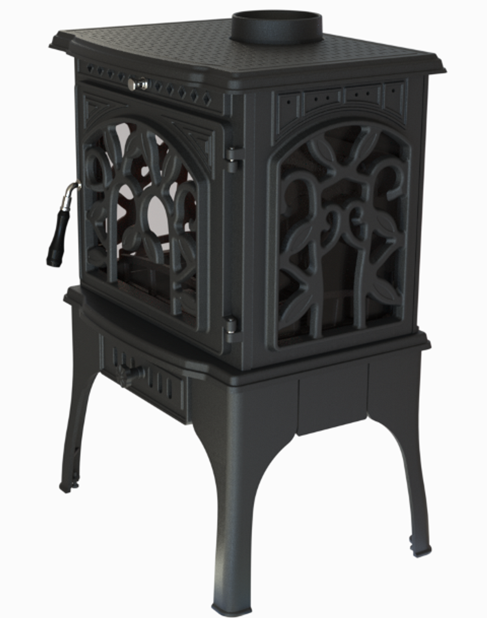 Чугунная печь-камин Konnekta