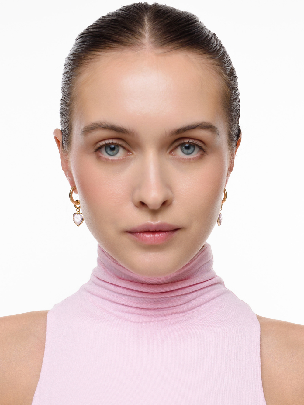 Серьги "Whale Amour" gold аметист