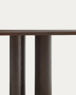 Mailen Овальный стол из ясеневого шпона с темной отделкой Ø 220 x 105 см