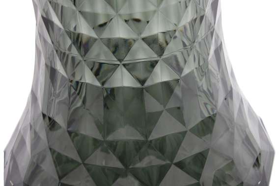 Столик-табурет Rock прозрачный серый