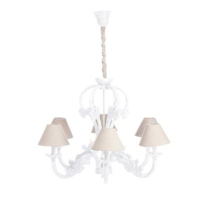 Люстра бежево-белая