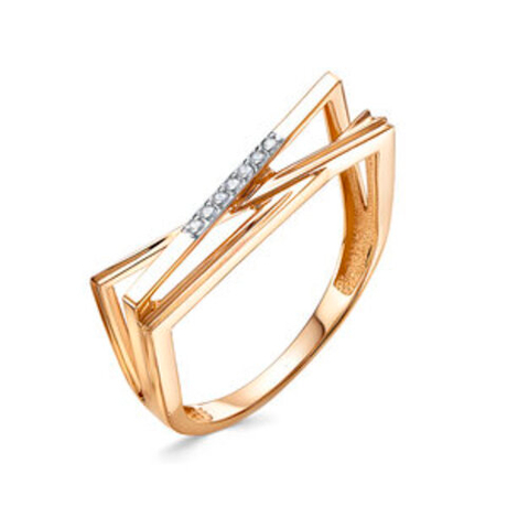 Кольцо из золота с фианитами