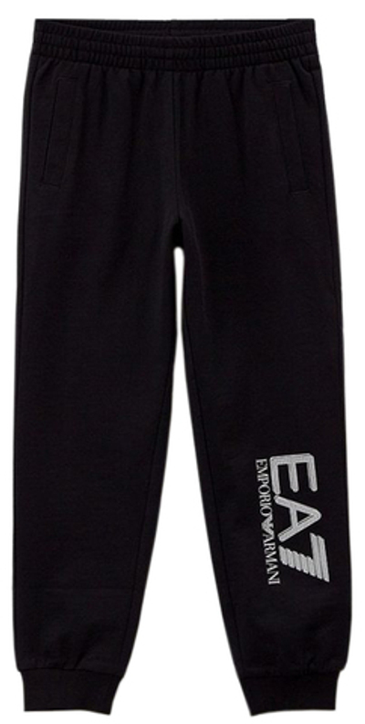 Штаны для мальчика теннисные EA7 Boys Jersey Trouser - black
