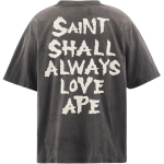 A Bathing Ape Bathing Ape Футболка Drop Shoulder Sleeve Skull Straight Fit Summer Bap Ss26 003
