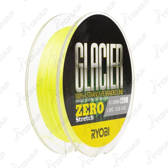 Шнур GLACLER ZERO-120M 0.6/d-0.128mm yellow Ryobi