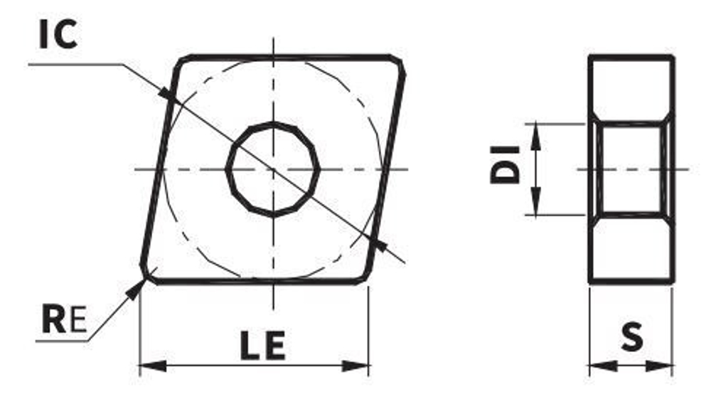 CNMG120408-TM VK4225 Пластина твердосплавная