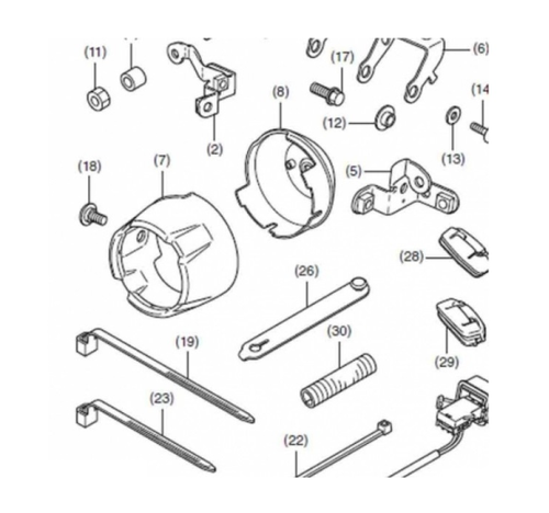 08V70-MKW-D00 Монтажный набор противотуманных фар