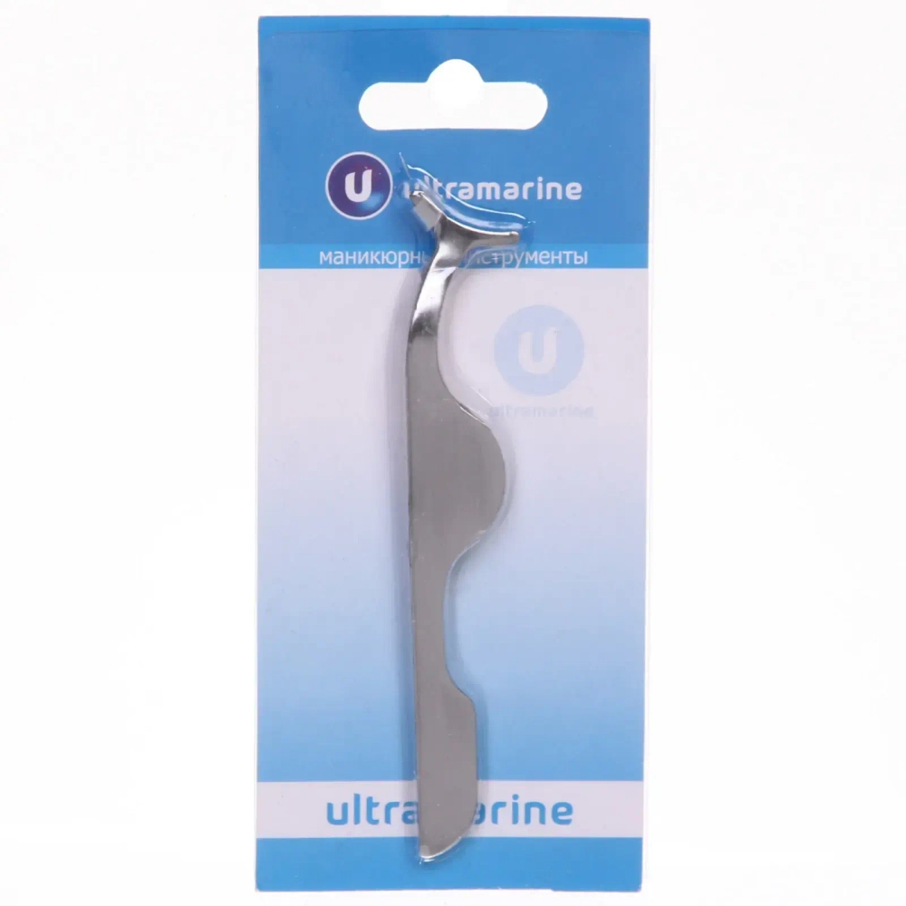 Пинцет для накладных ресниц на блистере Ультрамарин «Beautiful look», цвет металл, 11см