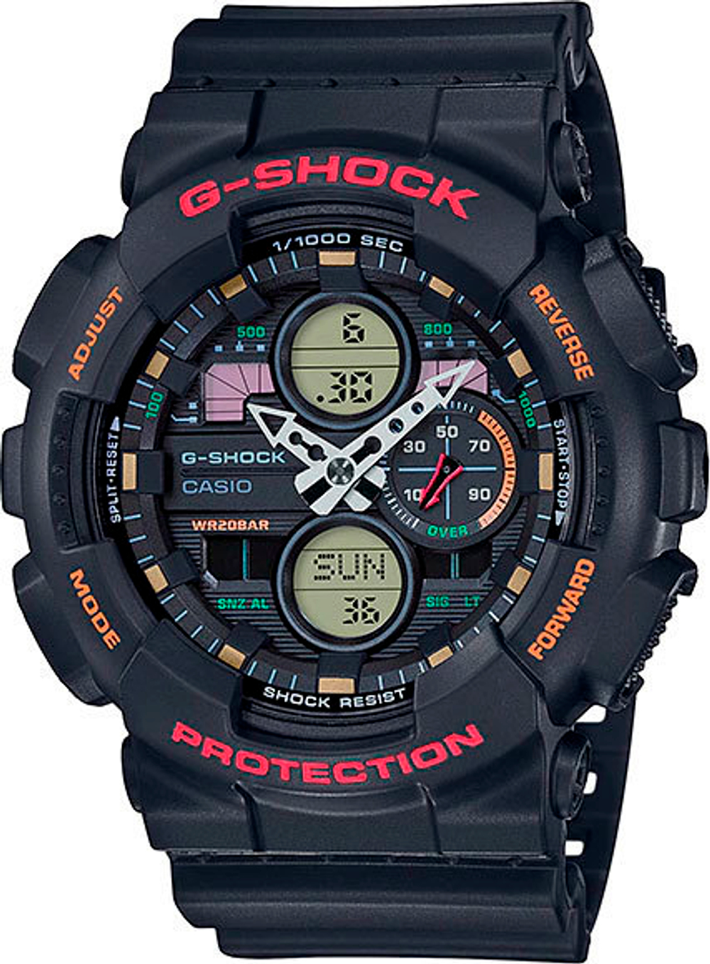 Японские наручные часы Casio G-SHOCK GA-140-1A4ER