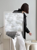 Куртка весенняя удлиненная со съемным капюшоном