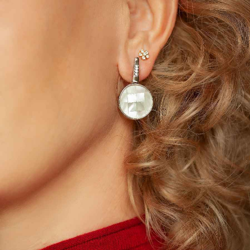 Серьги Possebon Mother Pearl Mosaic A2954.1 S