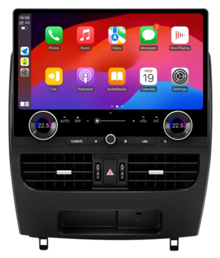 Магнитола для Toyota Land Cruiser Prado 120, Lexus GX470 - Carmedia ZF-3036-GE вертикальный экран в стиле "Тесла" 16.8" на Android 13, 8Гб+128Гб, CarPlay, 4G SIM-слот