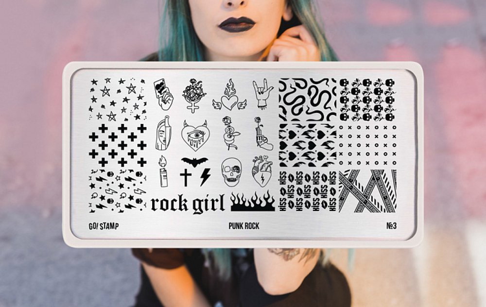 Пластина для стемпинга Go Stamp 03 Punk rock