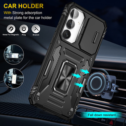 Чехол Safe Case с кольцом и защитой камеры для Samsung Galaxy S25 FE