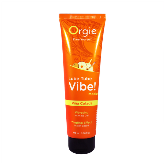 Лубрикант с эффектом вибрации Orgie Lube Tube Vibe Medium Pina Colada, 100 мл