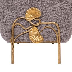 Банкетка Нимфея Серый Бронза