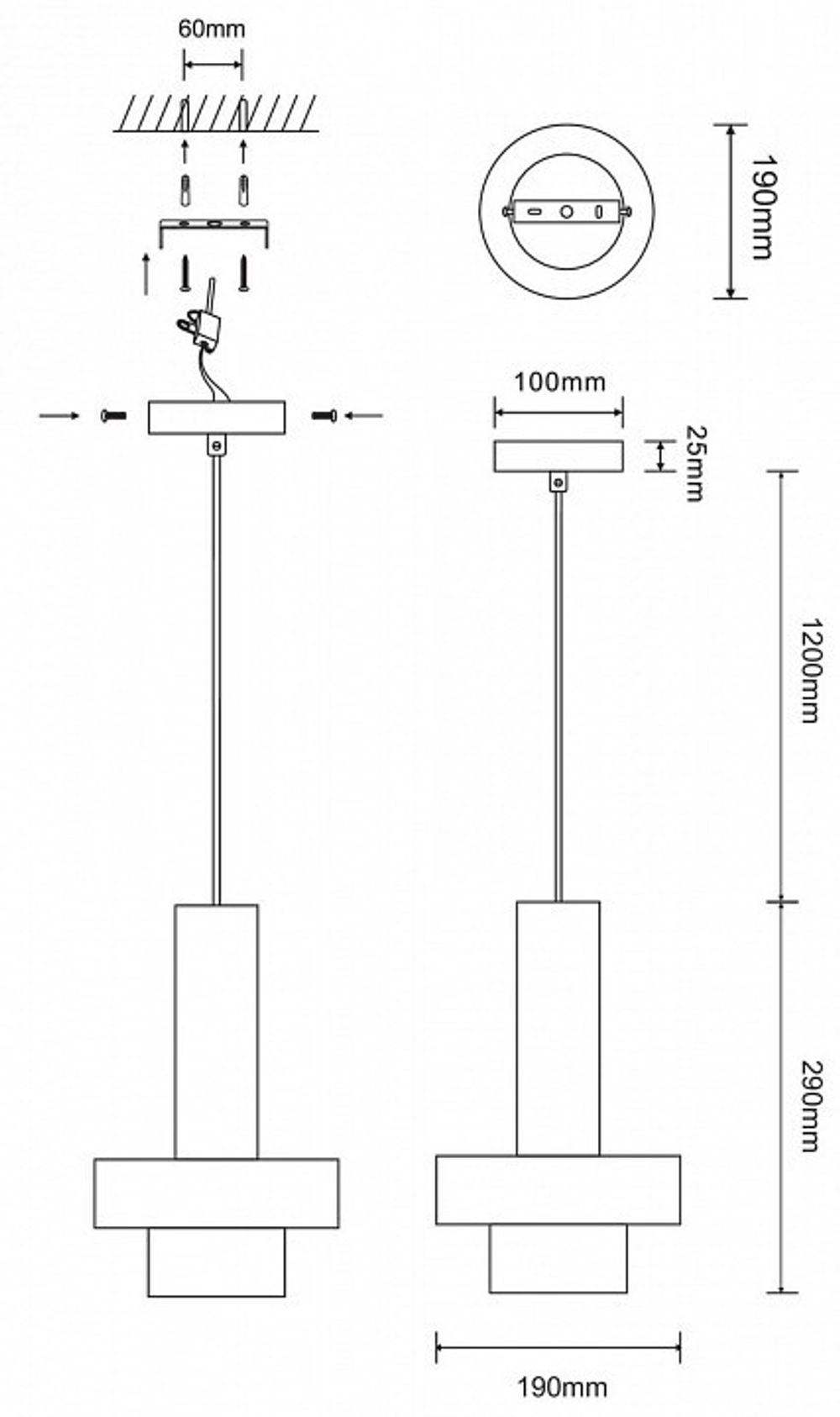 Подвесной светильник ST-Luce Pietra SL1210.503.01