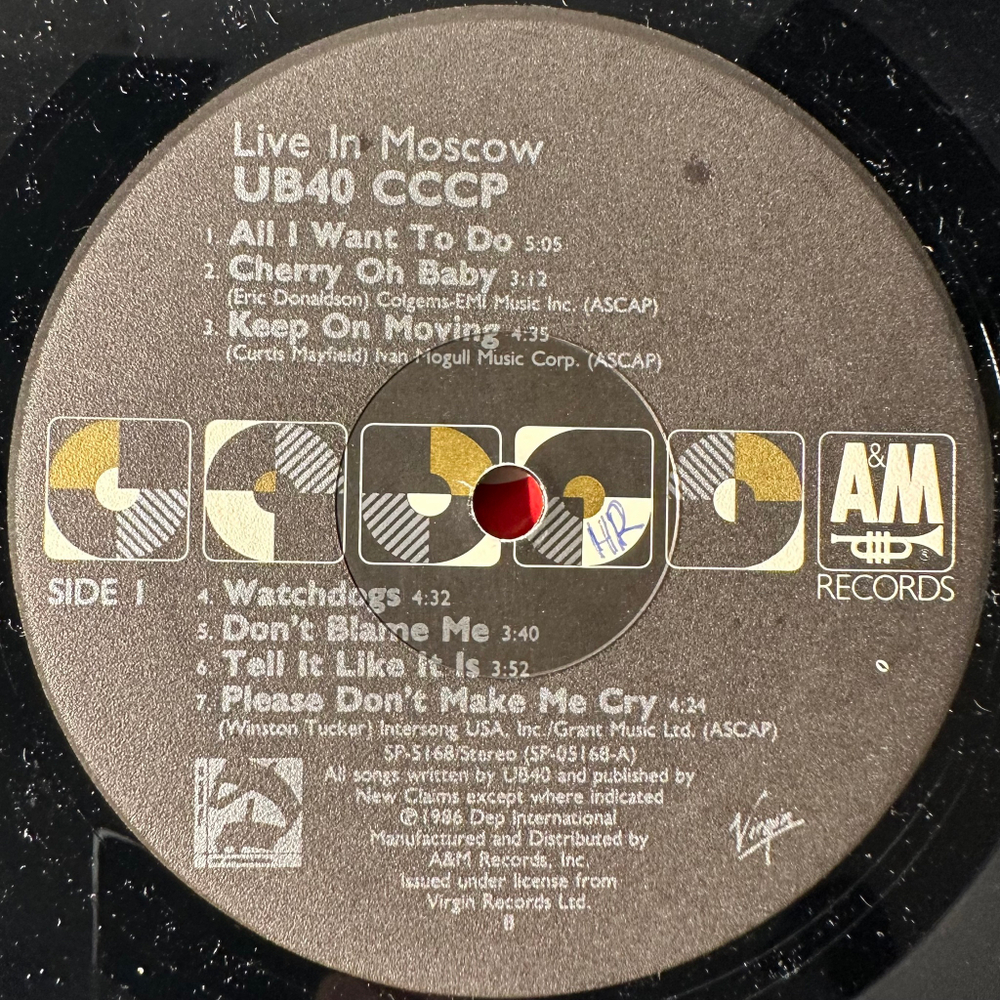 UB40 ‎– CCCP - Live In Moscow (США 1987г.)