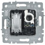 BRITE Розетка двойная TV+RJ45 кат.5E РТВ/РК12-БрБ белый IEK