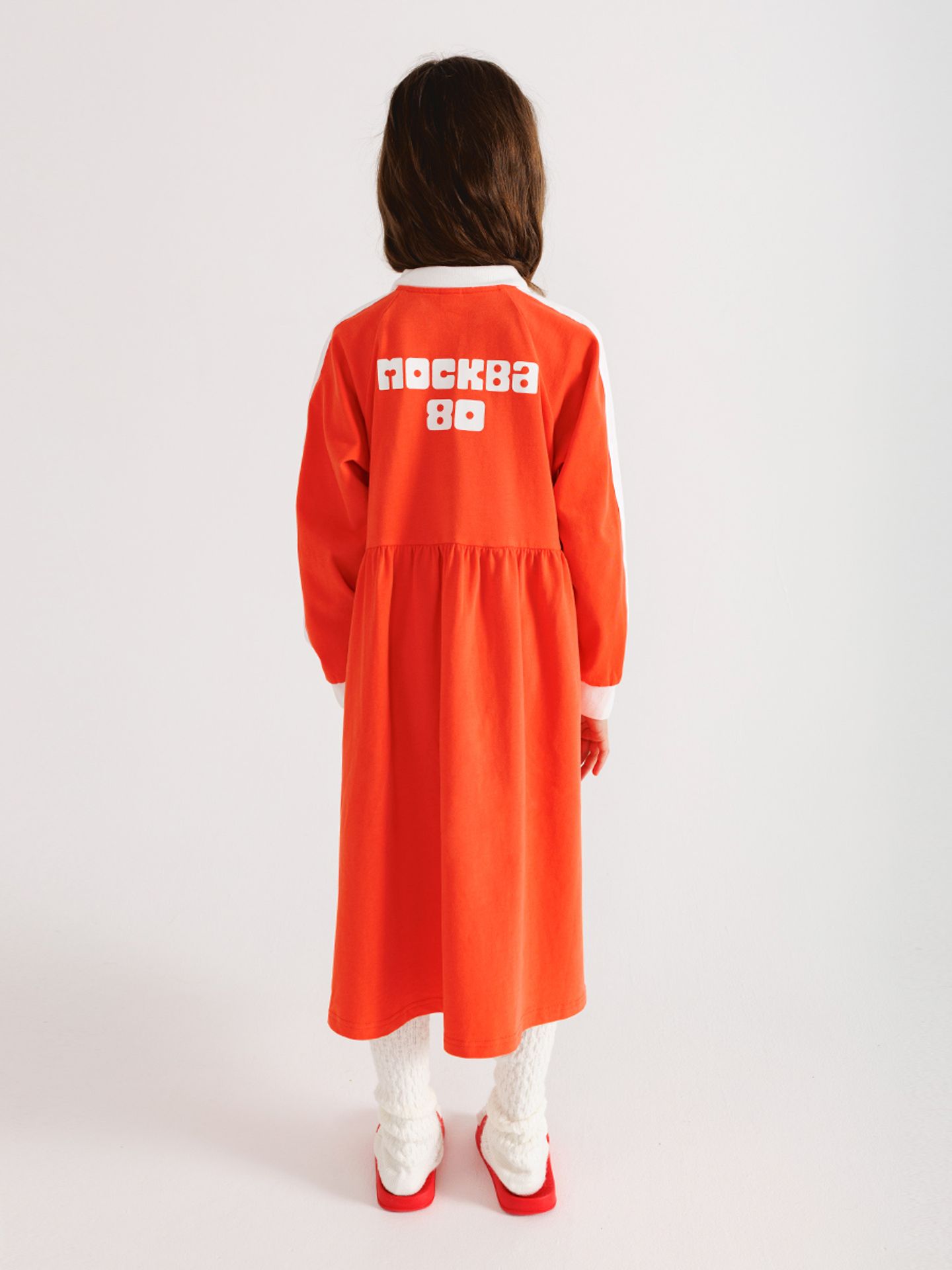 Платье коралловое "Спорт и мода"