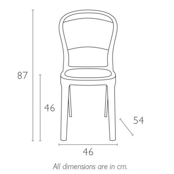 Стул Bo прозрачный