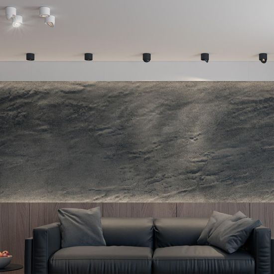 358814 OVER NT21 378 черный Светильник накладной светодиодный IP20 LED 18W 1600Лм 4000K 220V GESSO