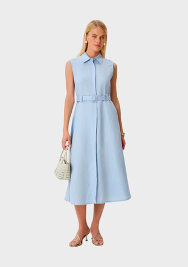 Платье с поясом BULMER