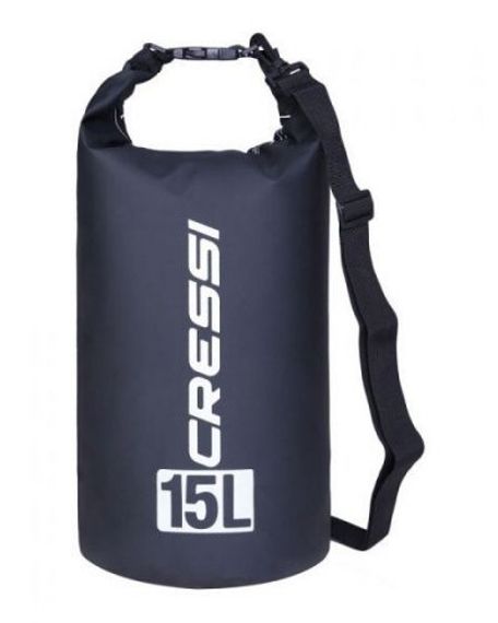 Гермомешок Cressi с лямкой Dry Bag 15 л черный