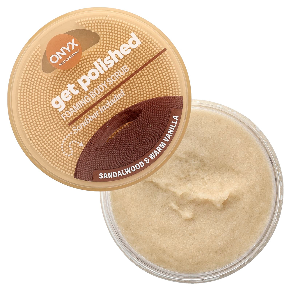 Onyx Professional, Get Polished, скраб для тела, сандаловое дерево и согревающая ваниль, 453 г (16 унций)