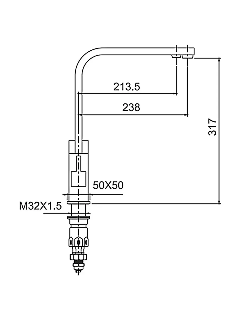 Смеситель для кухни с подключением фильтра FRAP F43802-6