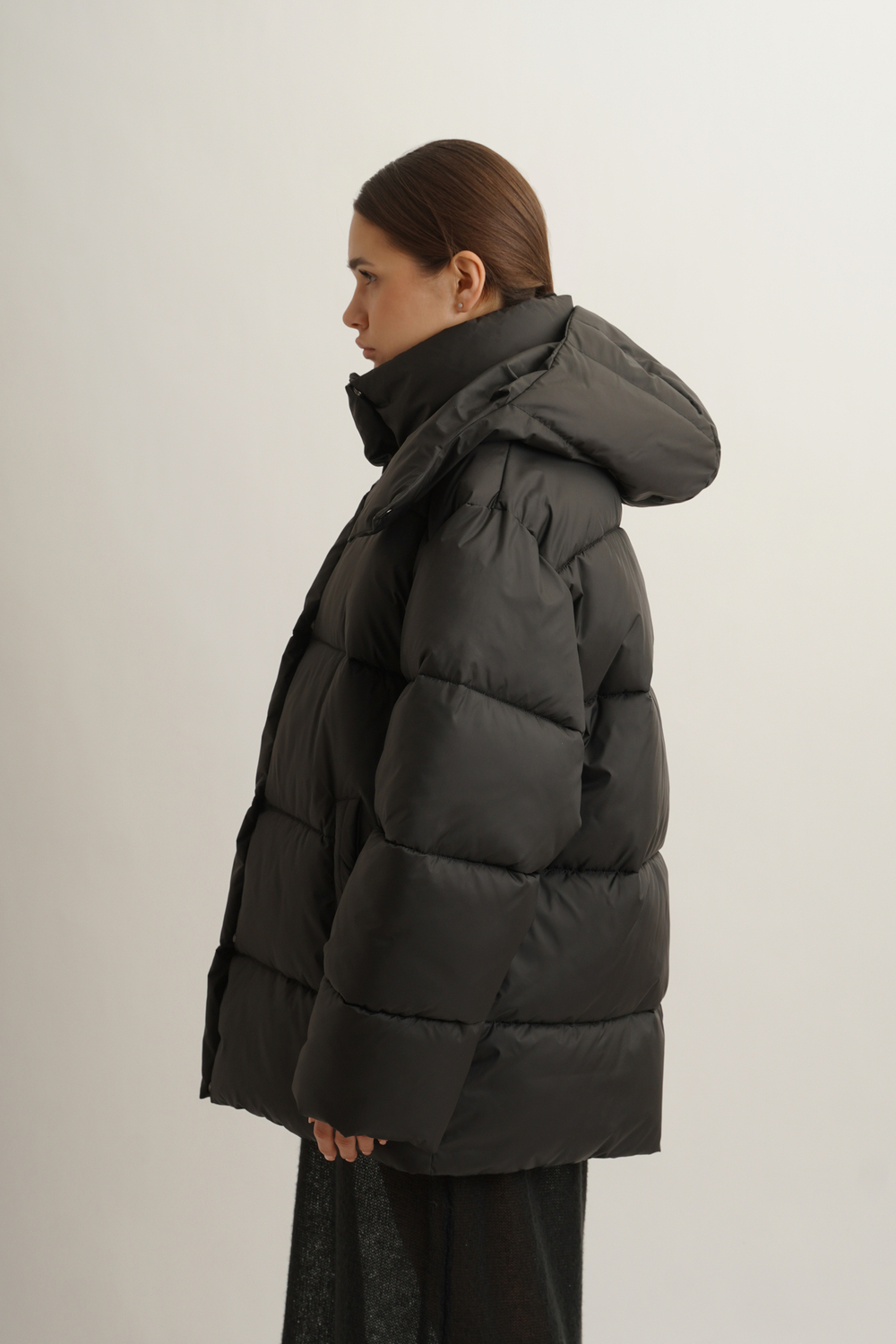 Объемная зимняя куртка Unisex, delicate черный