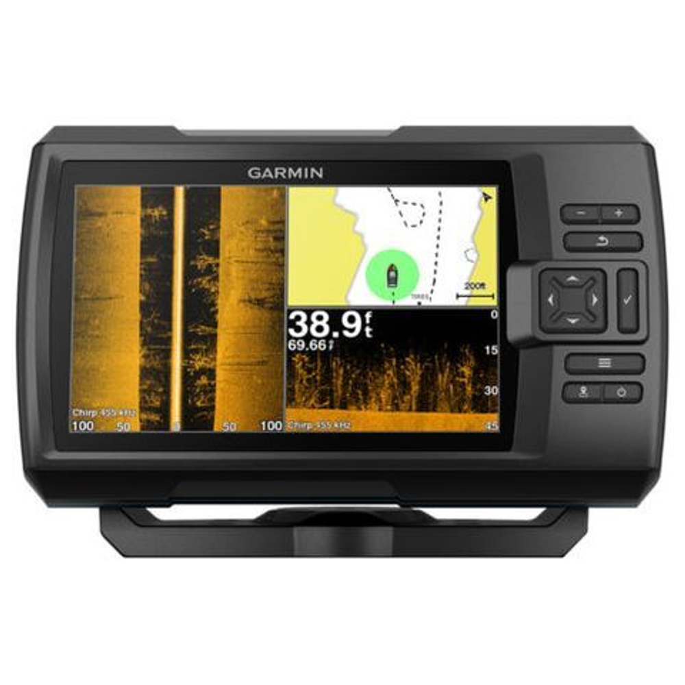 Garmin Striker Plus 7sv с транцевым трансдьюсером