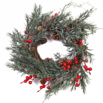 Венок хвойный новогодний «Лесной сюрприз» , 50 см