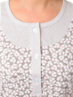 Ночная сорочка С-018/бежтрилистник-чешуя