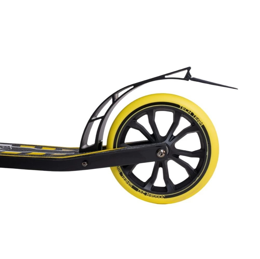 Самокат TechTeam Jogger 210 чёрный/жёлтый