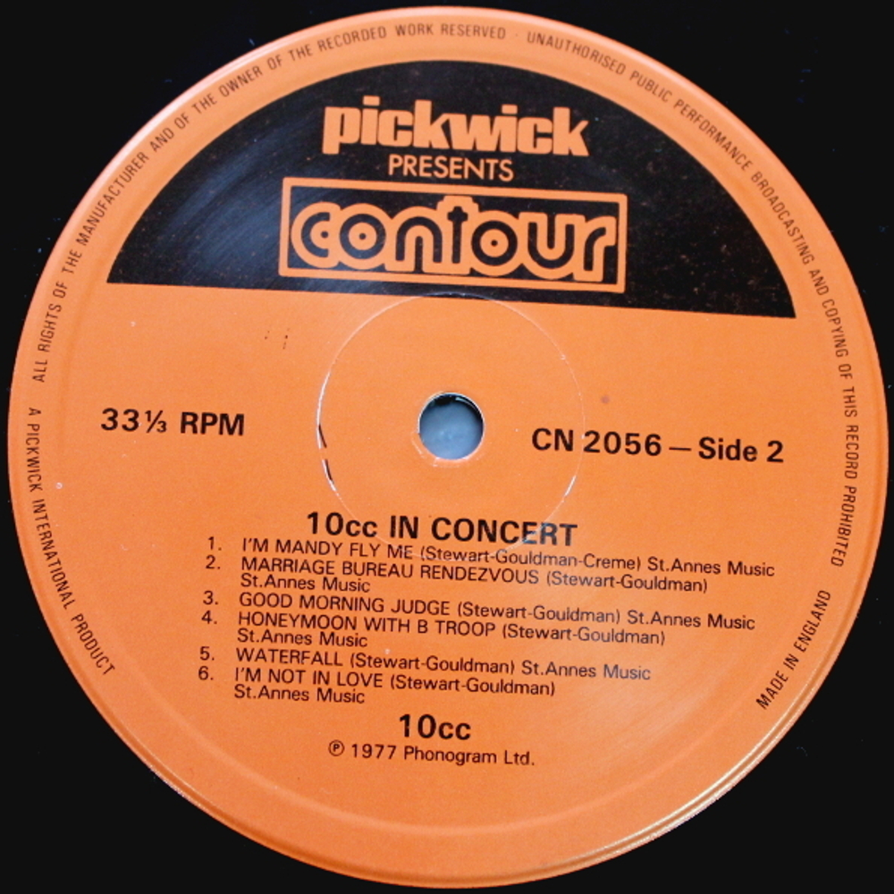 10cc / 10cc In Concert (LP)