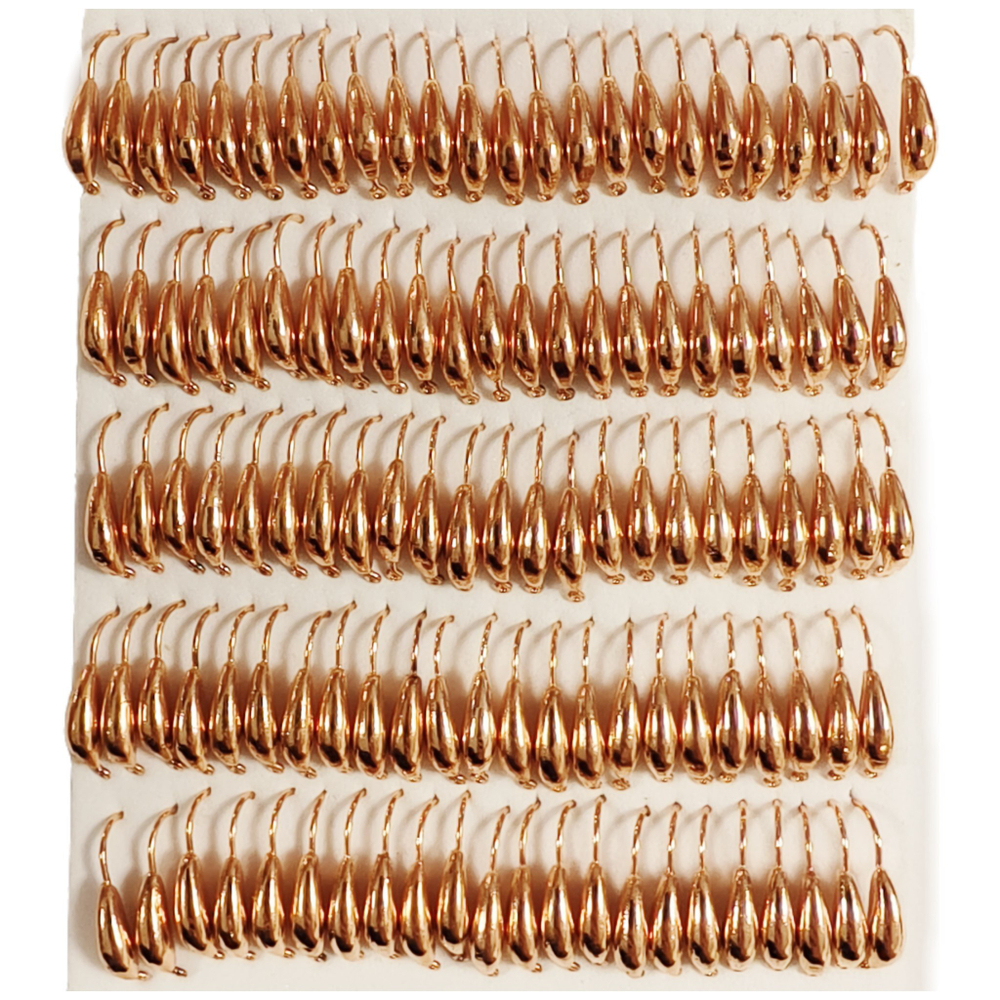 Мормышки вольфрамовые №2.5 Банан, цвет медь, 0,5 гр.( набор 10 штук) цена указана за 1 штук