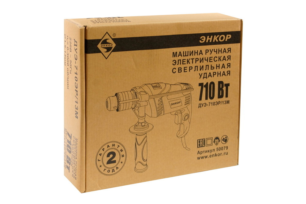 Дрель ударная ДУЭ-710ЭР/13М