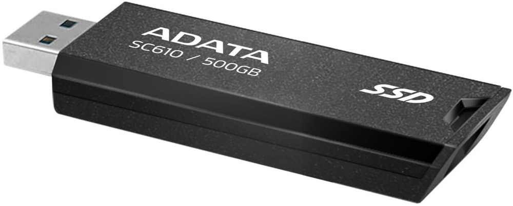Внешний SSD USB 3.2 Gen 2 Type-A ADATA SC610-500G-CBK/RD