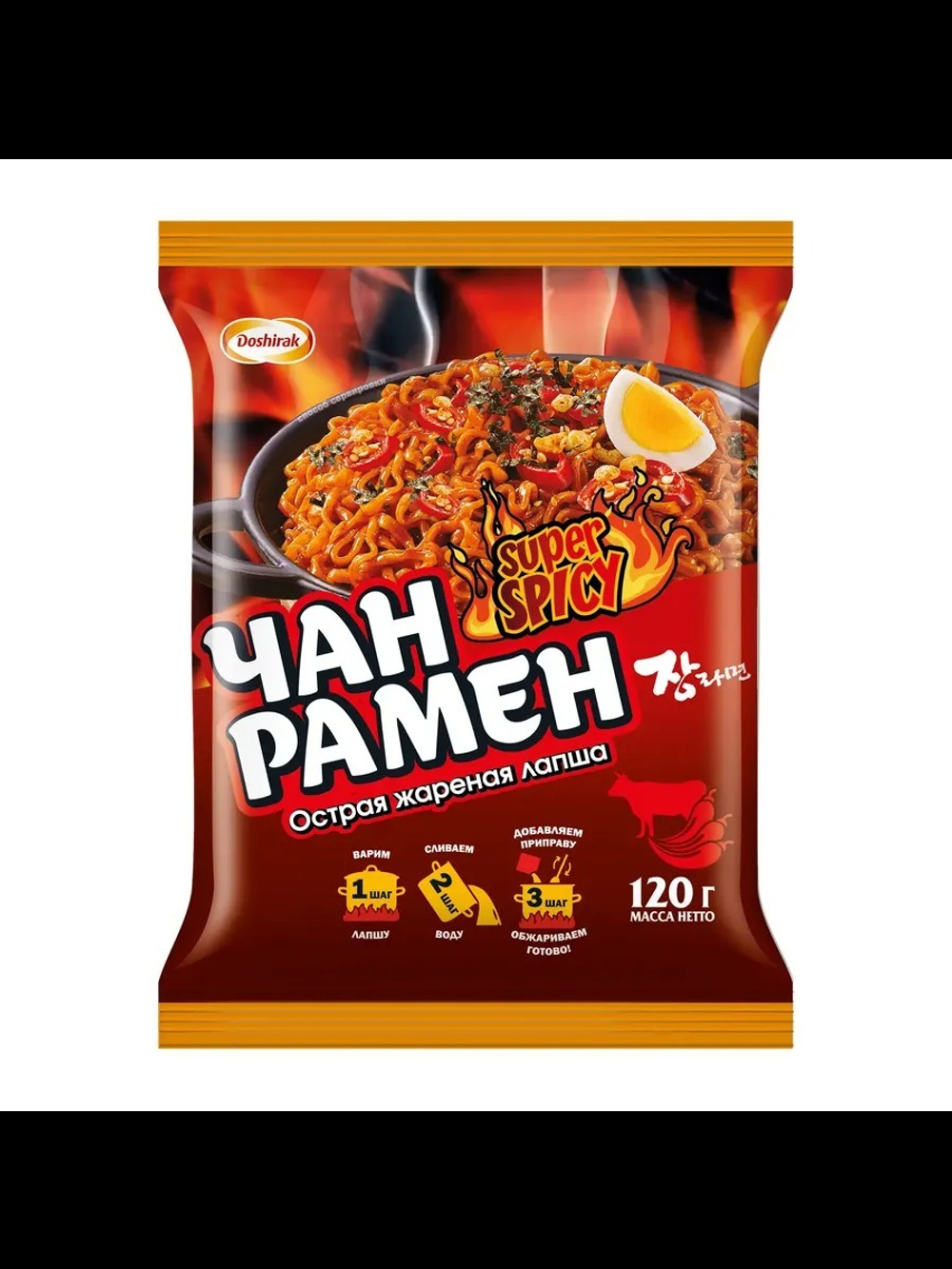 "Доширак" Чан Рамен Super Spicy 120 гр