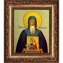 Арсений Коневский Преподобный Чудотворец. Икона на холсте.