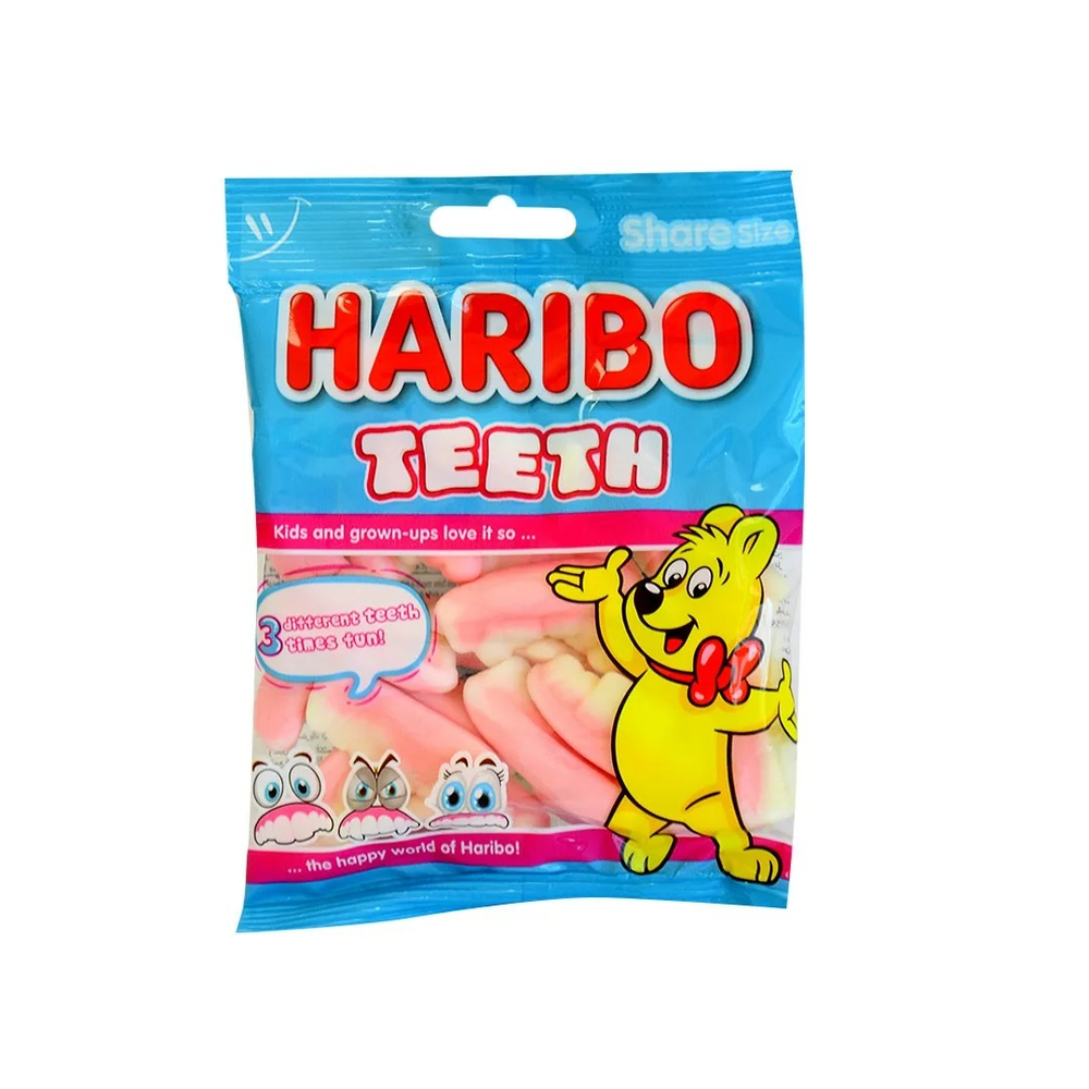 HARIBO Мармелад Зубы 80гр (24шт)